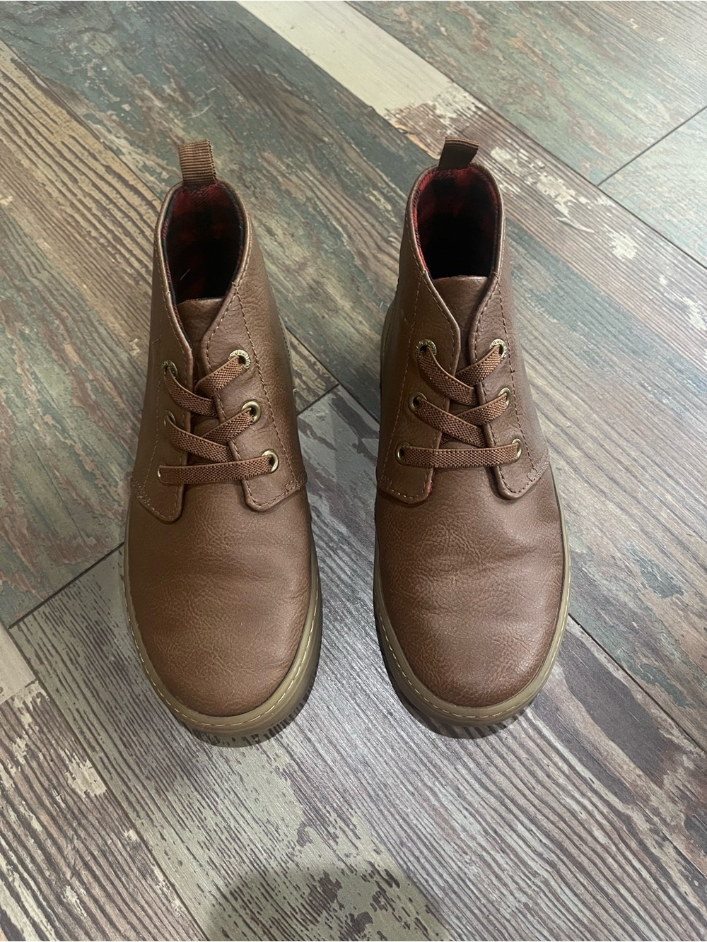 Old Navy Brown Kids Lace-Up Ankle Boots